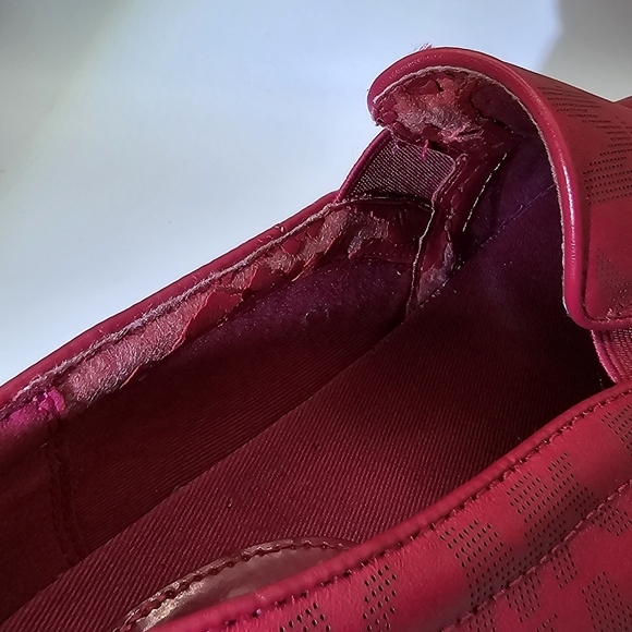 Michael Kors Keaton Slip-On Sneakers Dark Raspberry Red Women’s Shoes size10 - Picture 8 of 15